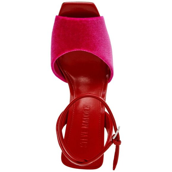 Steve Madden Women's Lilac Peep-Toe Two-Piece Sandals - Picture 3 of 3